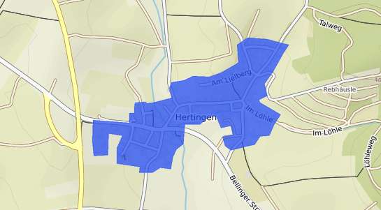 Bodenrichtwertkarte Bad Bellingen Hertingen